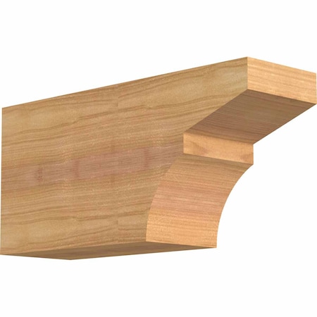 Ekena Millwork Monterey Smooth Rafter Tail, Western Red Cedar, 3 1/2"W x 6"H x 12"L RFT04X06X12MON00SWR